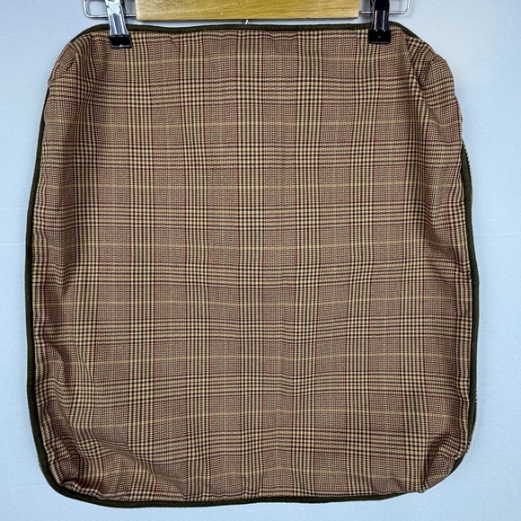 Pottery Barn 2 Velvet Pillow Covers; 1 Unbranded Plaid Cotton Cover Fall Hunting - Picture 11 of 16